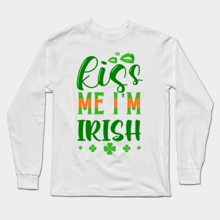 Kiss Me I'm Irish Long Sleeve T-Shirt